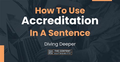 accreditation in a sentence.